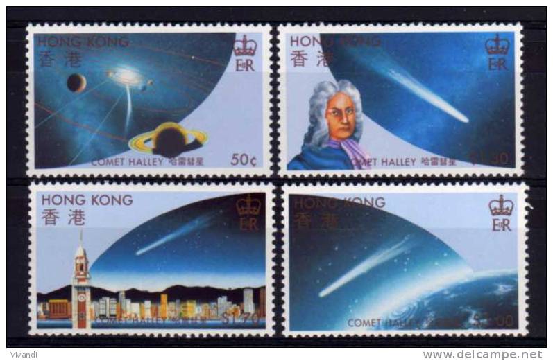 Hong Kong - 1986 - Appearance Of Halley's Comet - MNH - Nuevos