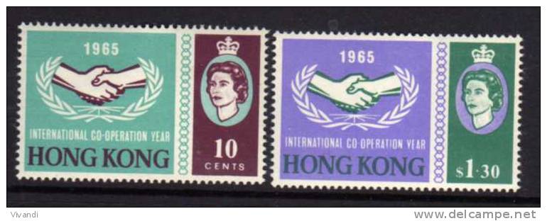Hong Kong - 1965 - International Co-operation Year - MH - Unused Stamps