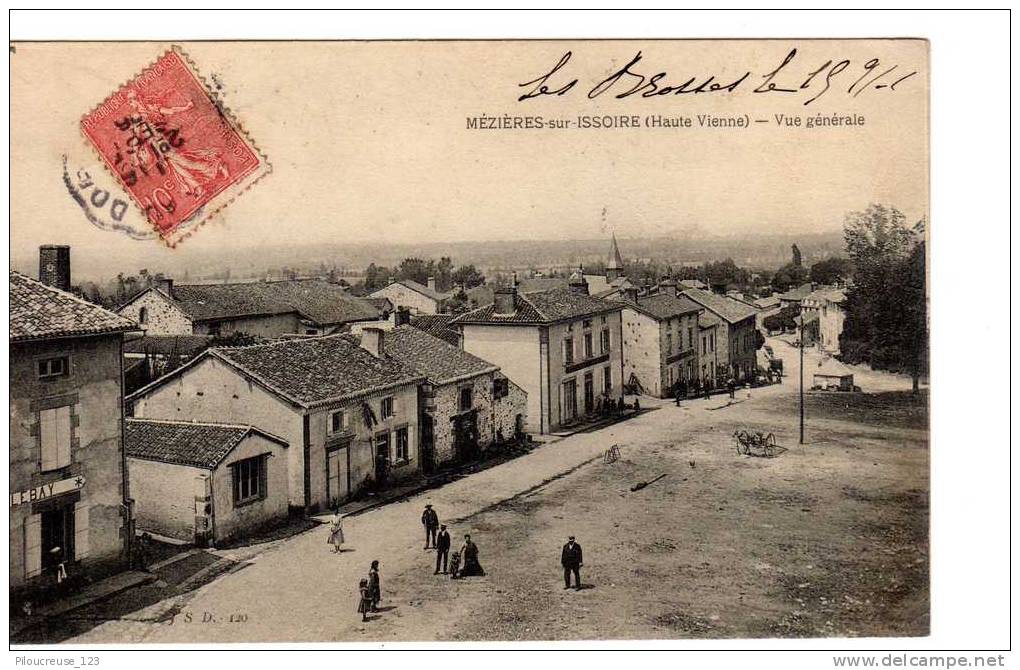 87 -MEZIERES Sur ISSOIRE - "" Vue Générale "" - CARTE ANIMEE - Meziere Sur Issoire