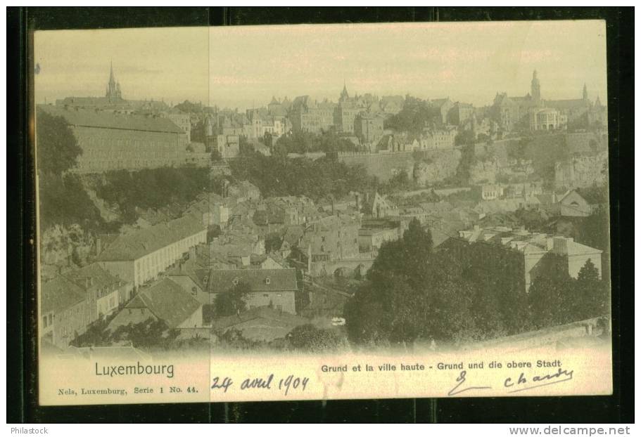 LUXEMBOURG 1904 S/CP Illustrée Animée UPU Pour La France - 1895 Adolphe Rechterzijde