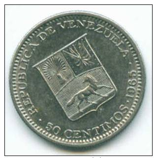 VENEZUELA - PIECE DE 50 CENTIMOS - 1965 - Venezuela