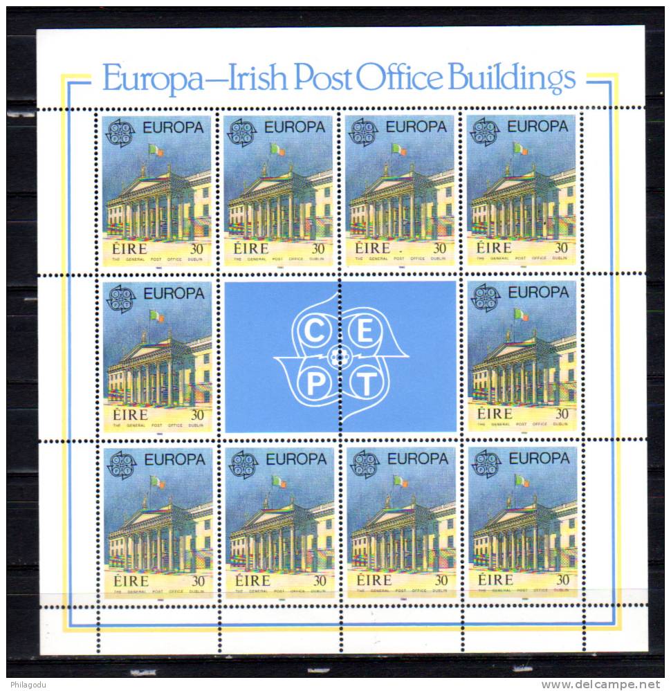 Irlande 1990, Europa, édifices Postaux, 721 / 722 ** - 1990