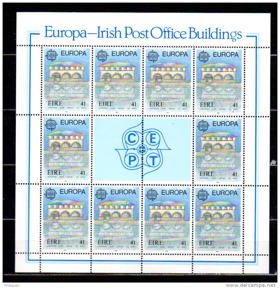 Irlande 1990, Europa, édifices Postaux, 721 / 722 ** - 1990