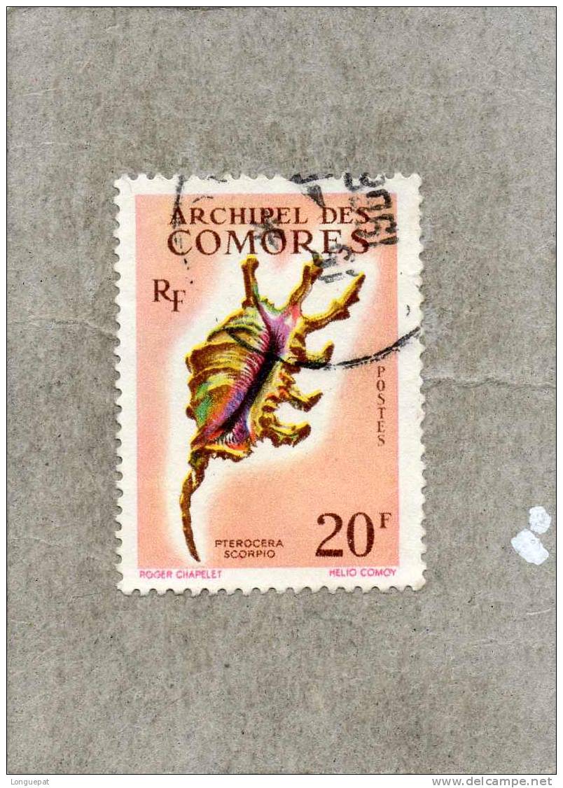 COMORES :   Coquillage : Pterocera Scorpio - Used Stamps