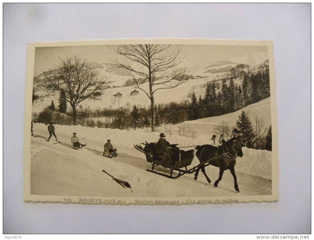 Megéve, Station Hivernale, Une Partie De Tailing. Bon état. - Megève