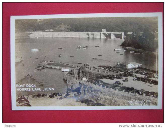 Real Photo--- Norris Lake TN   Boat Dock  DOPS Stamp Box  {Ref 104} - Andere & Zonder Classificatie