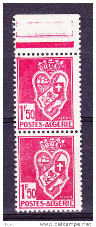 Algérie N°191 Neuf Charniere Paire - Neufs