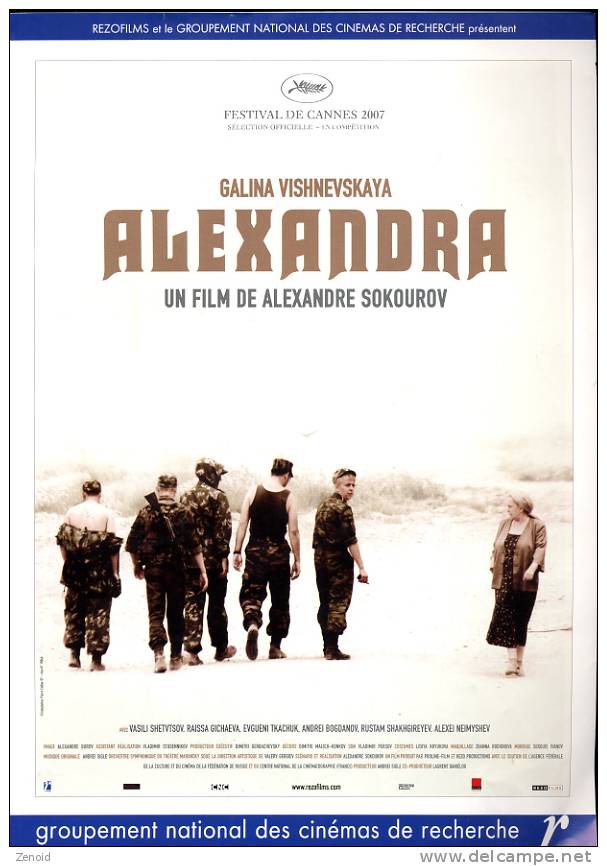 Plaquette "Alexandra" De Alexandre Sokourov - Publicité Cinématographique