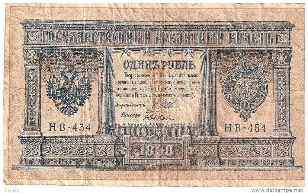 R-2. RUSSIA, 1 ROUBLE Rubel 1898 Shipov - Galcov - Ser. &#1053;&#1041;-305 - Russland