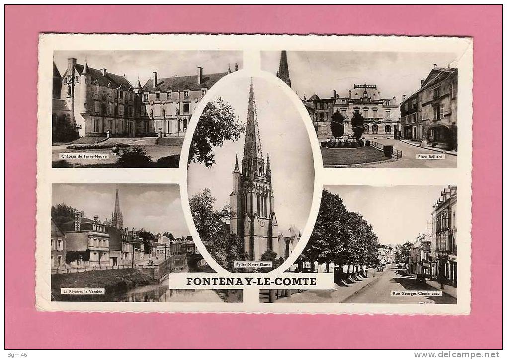 * CPSM ( 85 ) - FONTENAY-LE-COMTE  :  Multi - Vue - Fontenay Le Comte