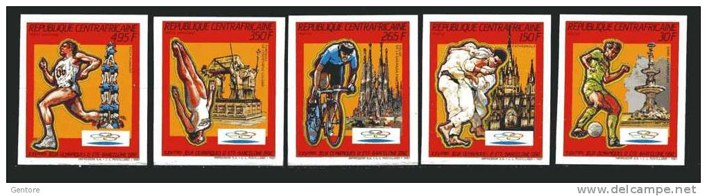 1987 Olympic Games In Barcellona IMPERFORATED Cpl Set Of 5 Yvert 765/767+Air 365/66 Perfect MNH** - Zomer 1992: Barcelona