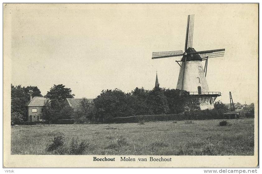 Boechout  -   Molen Van Bouchout    ( Windmolen )  Geschreven Met Zegel - Böchout