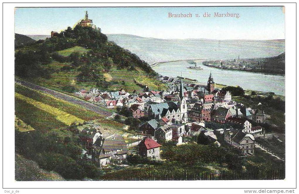 Deutschland - Braubach Und Die Marxburg - Braubach