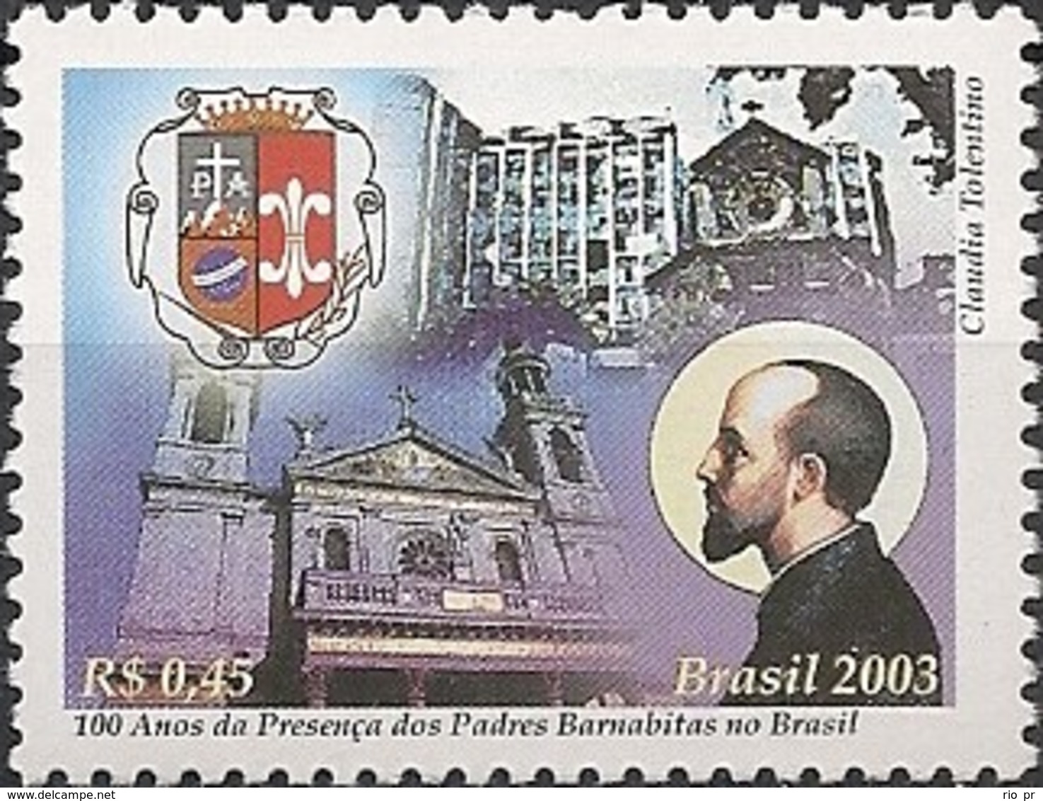 BRAZIL - CENTENARY OF BARNABITE ORDER IN BRAZIL 2003 - MNH - Nuovi