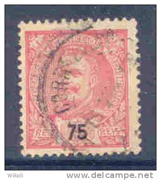 ! ! Portugal - 1895 D. Carlos 75 R - Af. 133 - Used - Used Stamps