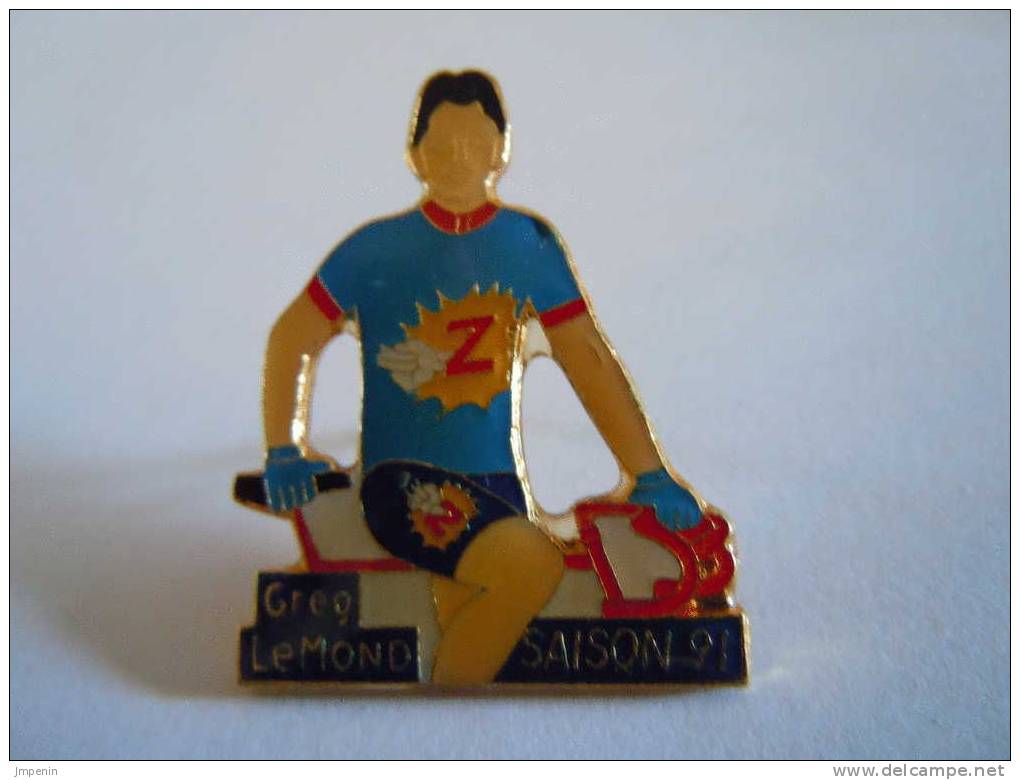 Pin\'s Velo Greg Lemon 1991 Marque Z - Cyclisme