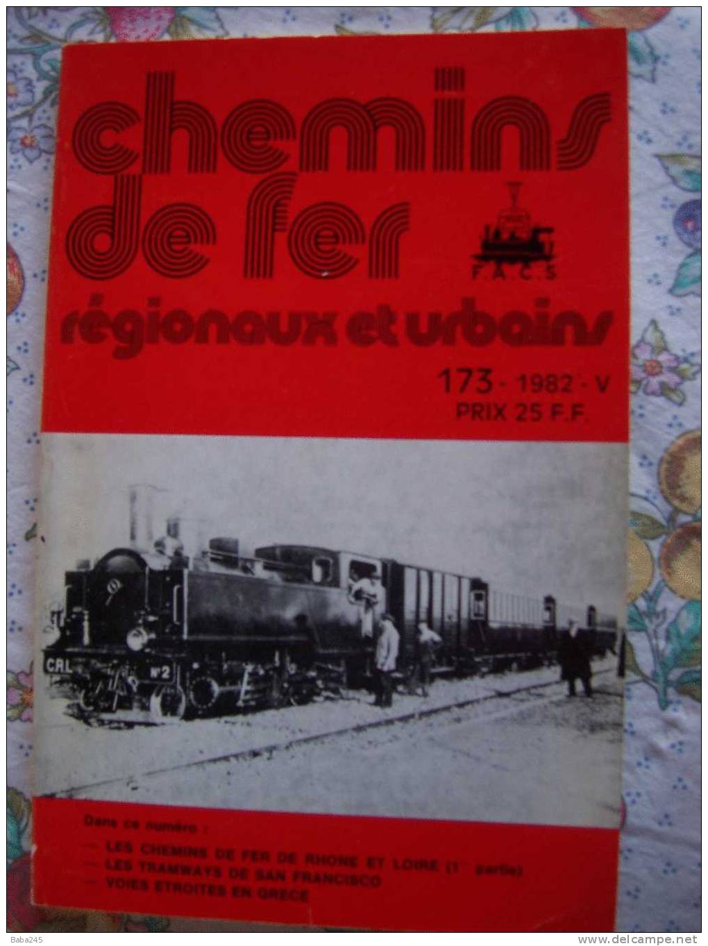 CHEMINS DE FER SECONDAIRES 1982 Les Chemins De Fer De Rhone Et Loire 1° Partie - Trains