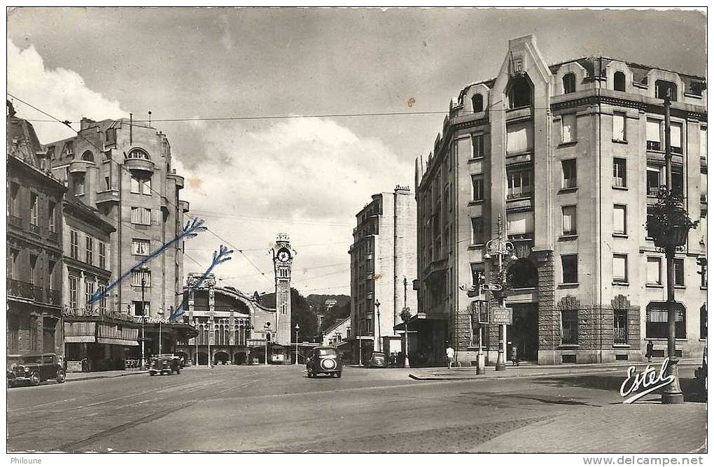 Rouen - L´Hôtel Des Postes Et La Gare, Ref 1101-180 - Rouen