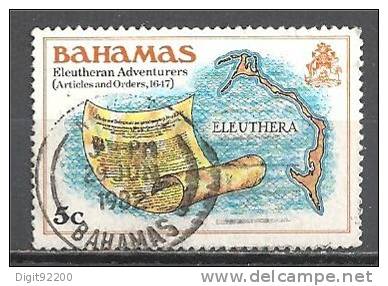 1 W Valeur Used, Oblitérée - BAHAMAS - ELEUTHERAN ADVENTURERS - N° 1261-32 - Bahama's (1973-...)