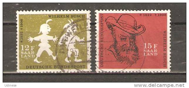 SAAR 1958 - BUSCH  - CPL. SET  - USED OBLITERE GESTEMPELT USADO - Used Stamps