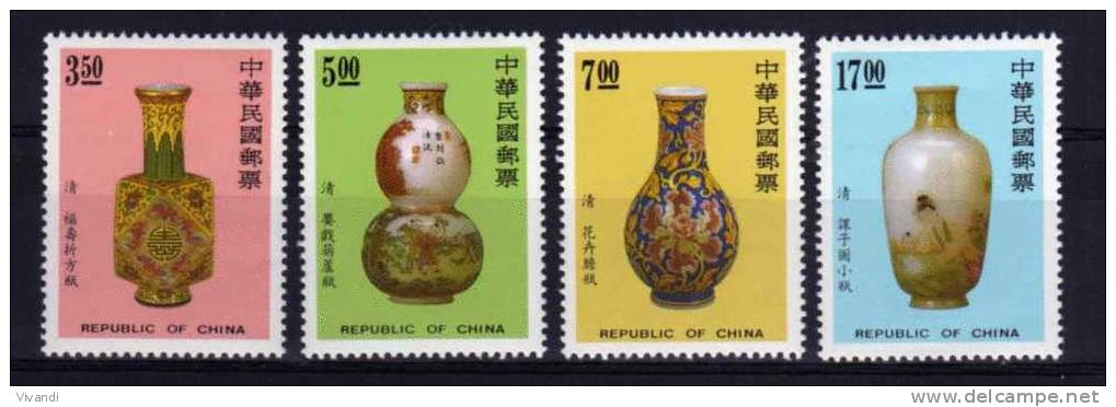 Taiwan - 1992 - Enamel Decorated Glassware - MNH - Neufs