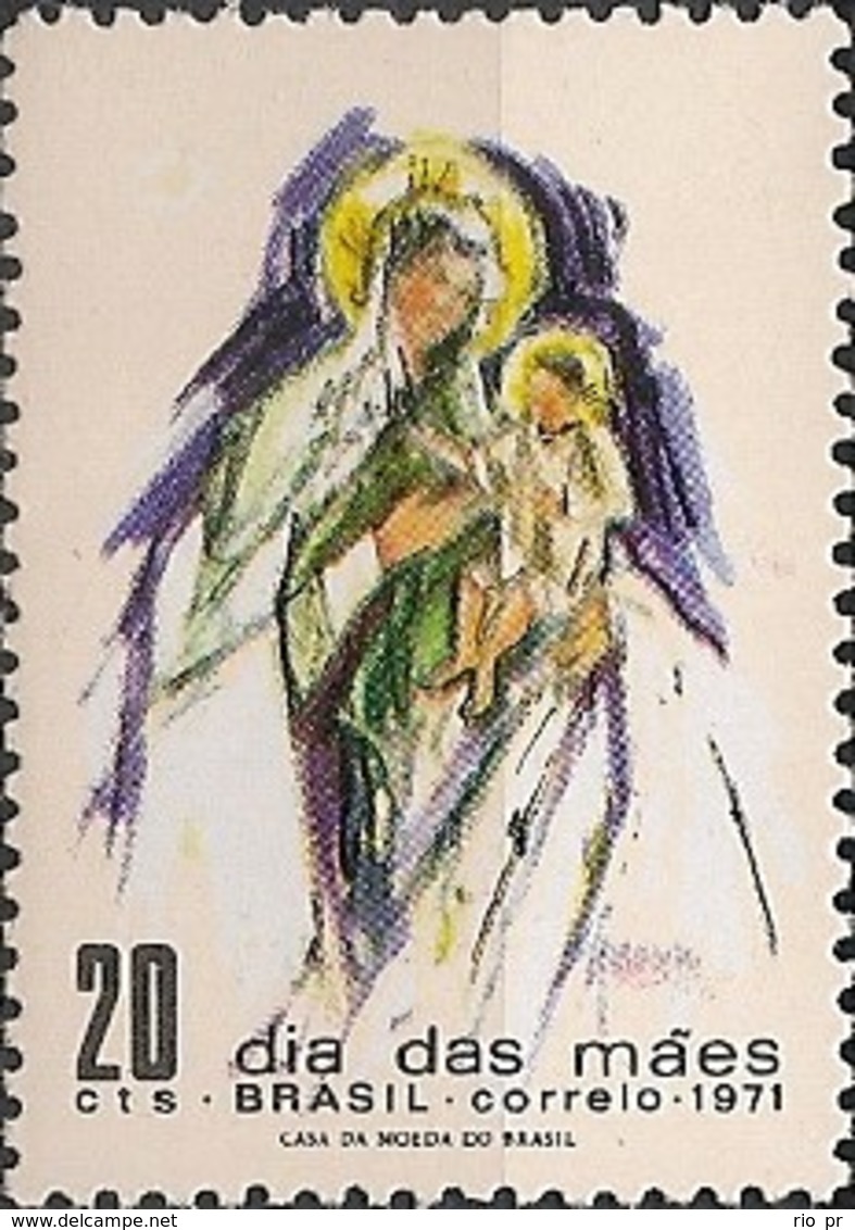 BRAZIL - MOTHER'S DAY 1971 - MNH - Muttertag