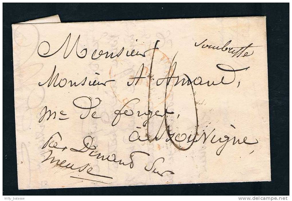Belgique Précurseur 1832 Lettre Datée De Gembloux Avec Manuscrit "Sombreffe" - 1830-1849 (Unabhängiges Belgien)