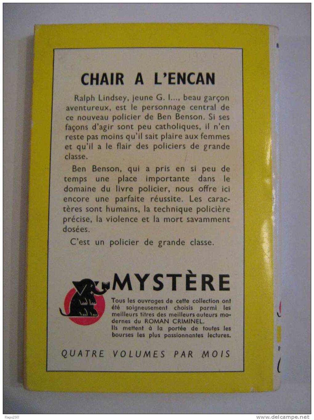 CHAIR A L'ENCAN  N° 243 Par  BEN BENSON - Presses De La Cité