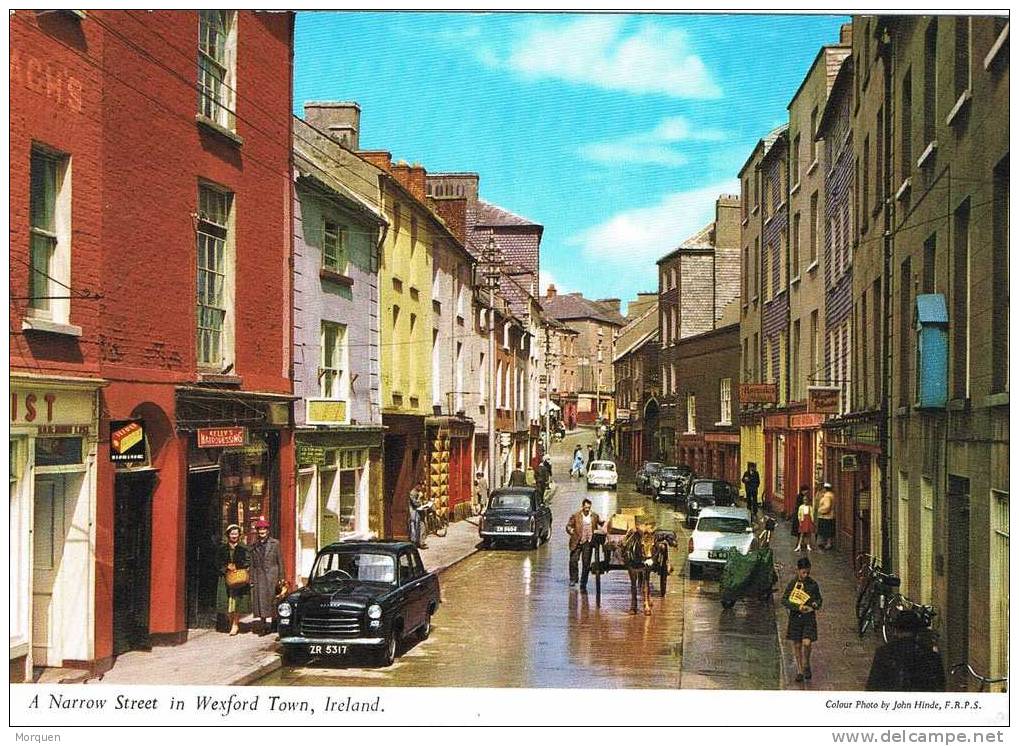 Postal WESFORD TOWN (Irlanda). Eyre. Narrow Street - Wexford