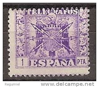 España Telégrafos 090 (*) Escudo.  Sin Goma - Télégraphe
