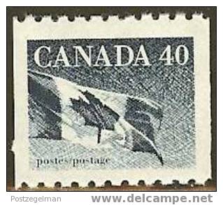 CANADA 1990 MNH Stamp(s) Flag Coil 1211 #6500 - Roulettes