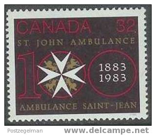 CANADA 1983 MNH Stamp(s) St. John´s Ambulance 874 #5762 - Unused Stamps