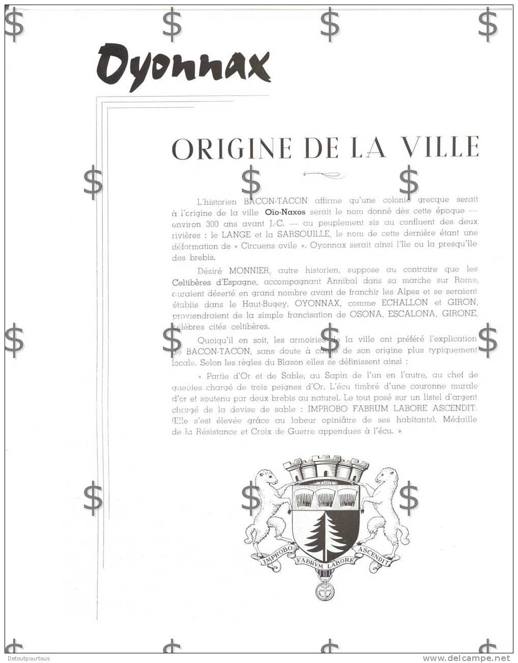 PLAN D'OYONNAX ( Ain 01 ) Et Guide Officiel De La Région ( Grand Plan Dépliant 8xA4 Avec Pub ) + Livret A4 15 Pages - Rhône-Alpes