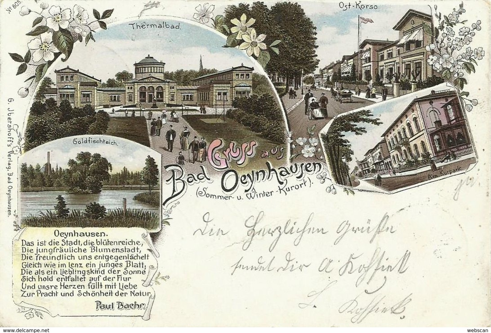 AK Bad Oeynhausen Mehrbild-Farblitho 1897 #02 - Bad Oeynhausen