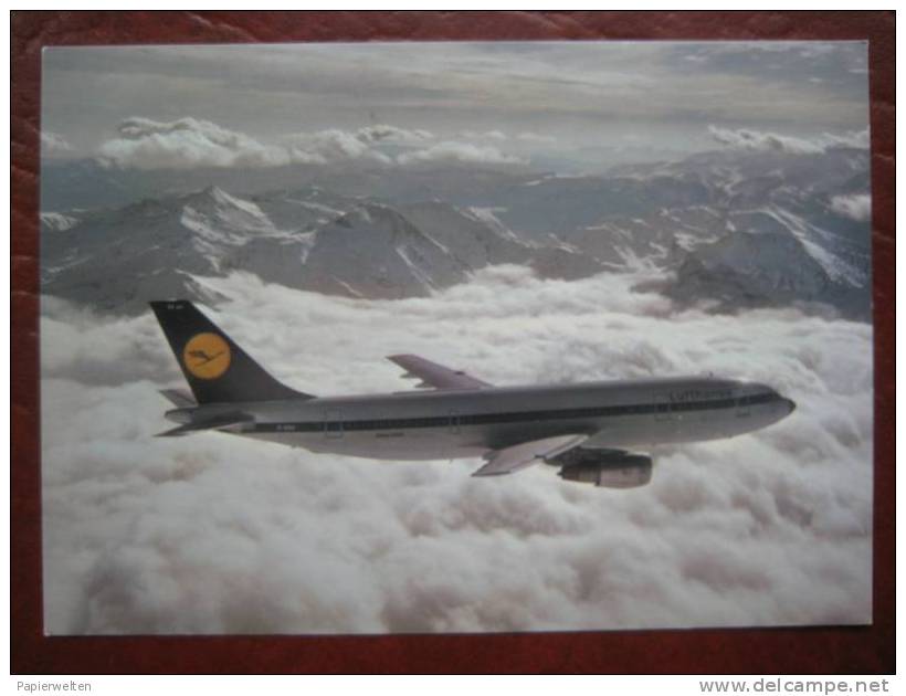 Werbekarte Lufthansa Airbus A300 - 1946-....: Moderne