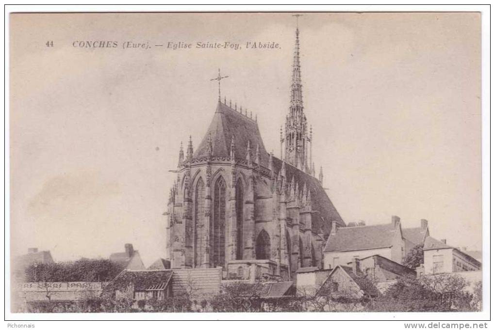27 CONCHES  Eglise Saint Foy Abside - Conches-en-Ouche