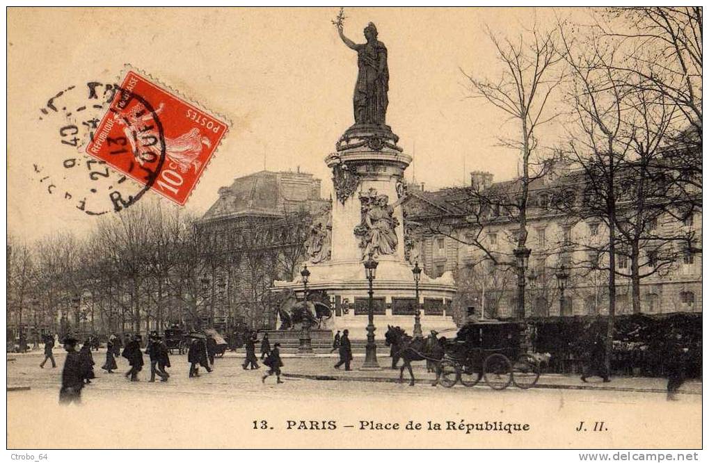 CPA PARIS 75 - Place De La République - Distretto: 11