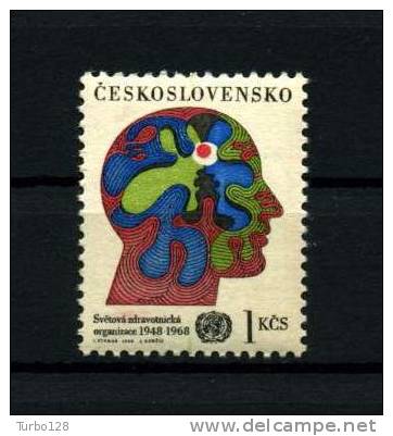 **TCHECOSLOVAQUIE 1968 Poste N° 1628 ** Neuf Ier Choix. Sup. Cote: 1.30€  (OMS. Médecine. Medicine) - Unused Stamps