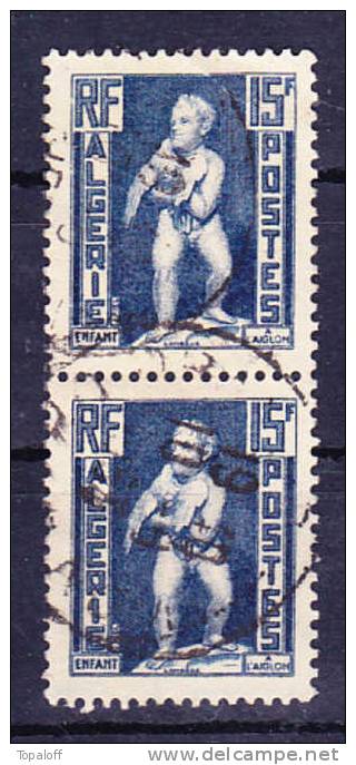 Algérie N°290 Oblitéré En Paire - Used Stamps