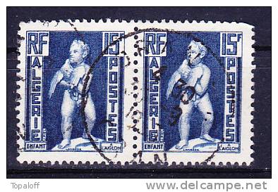 Algérie N°290 Oblitéré En Paire - Used Stamps