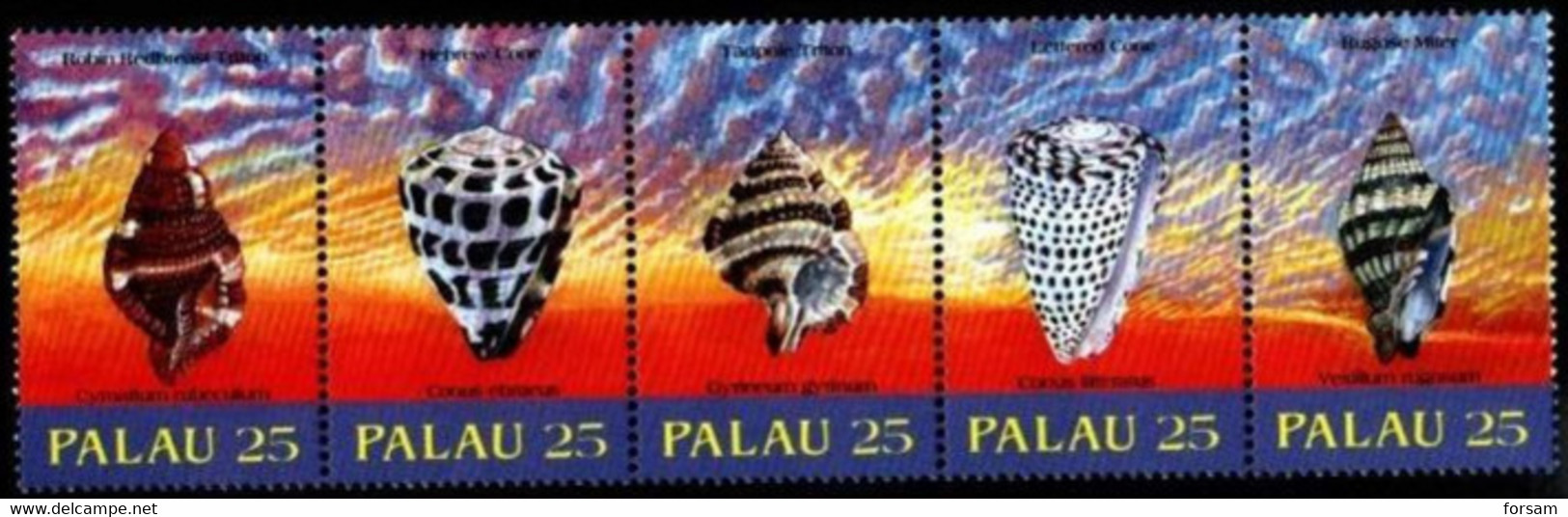 PALAU..1990..Michel  # 273-277...FULL STRIP...MNH. - Palau