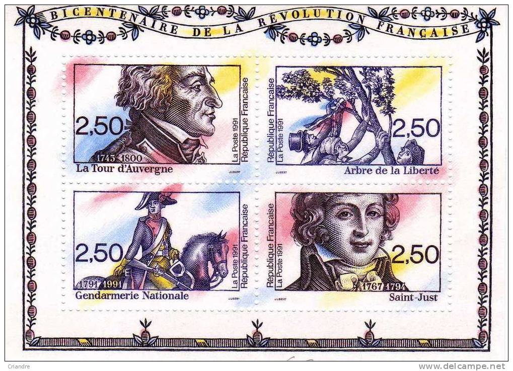 France: Bloc (bicentenaire De La Révolution Française) N° 13** - Foglietti Commemorativi