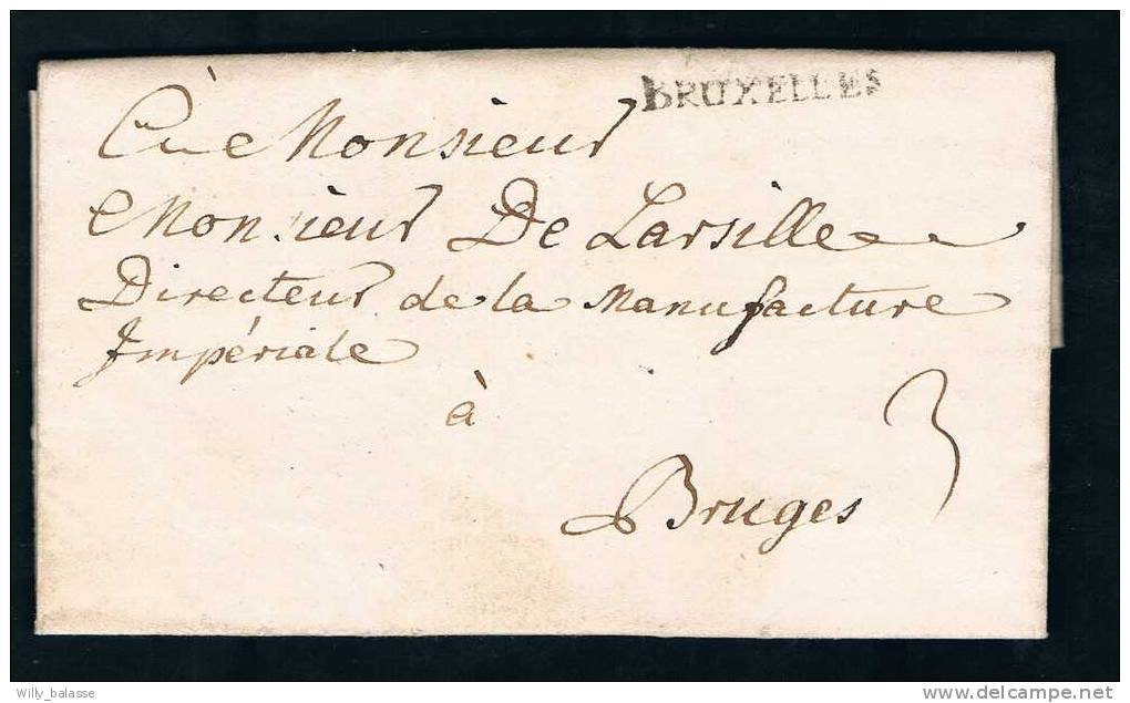 Belgique Précurseur 1760 Lettre Avec Marque "Bruxelles". - 1714-1794 (Oostenrijkse Nederlanden)