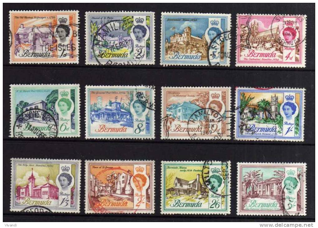 Bermuda - 1962 - Definitives (Part Set) - Used - Bermudes