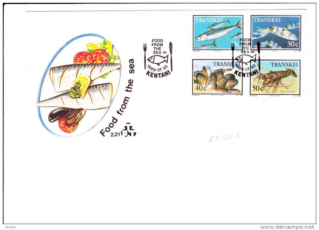 22/265 FDC   TRANSKEI - Crustaceans