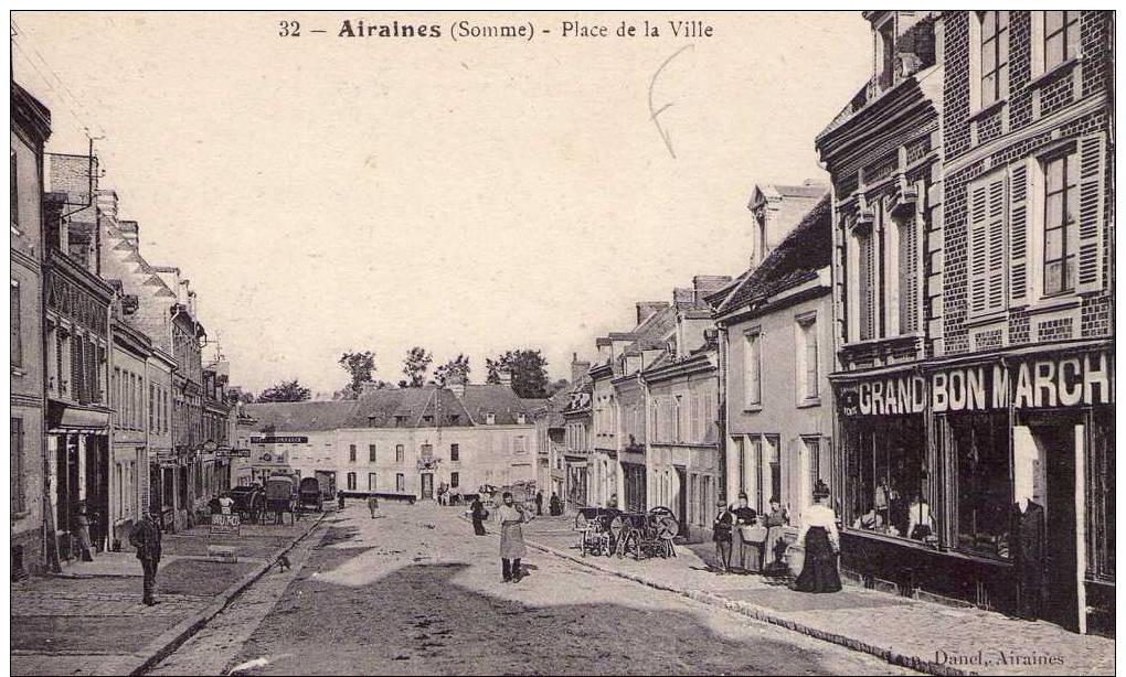 AIRAINES(Somme)-Place De La Ville - Autres & Non Classés