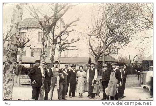 Joueurs De Boules (petanque) Carte Photo A Localiser     (19683) - Petanca