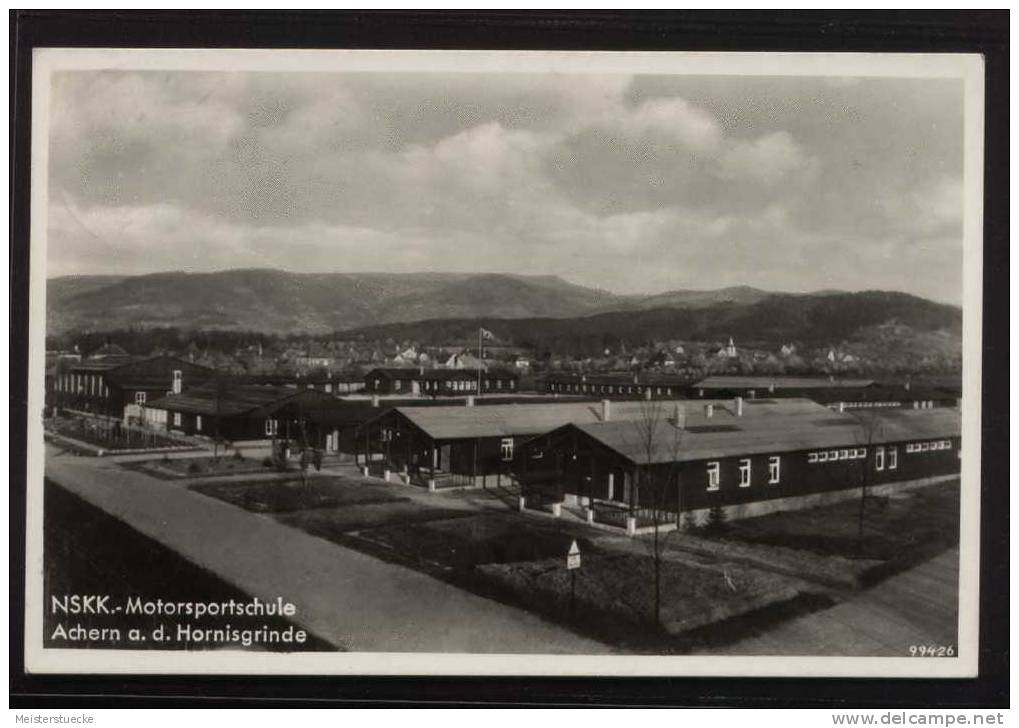 Foto-AK Achern An Der Hornisgrinde, NSKK.-Motorsportschule, Gelaufen Am 21.6.1939 - Achern