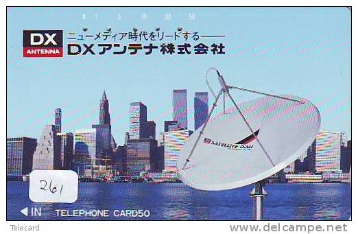 Télécarte Japon ESPACE (261)  GLOBE * SATELLITE * TERRESTRE * MAPPEMONDE * Telefonkarte Phonecard JAPAN * - Espace