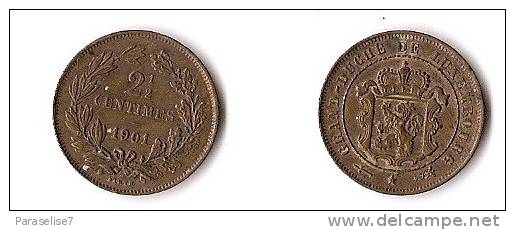 LUXEMBOURG  21/2 CENTIMES 1901 - Luxembourg